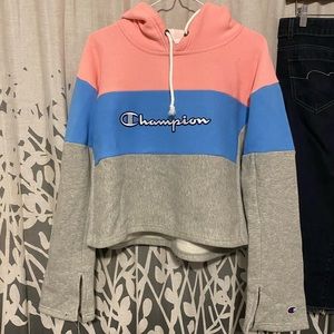 Champion Reverse Weave Cropped Hoodie Size Small